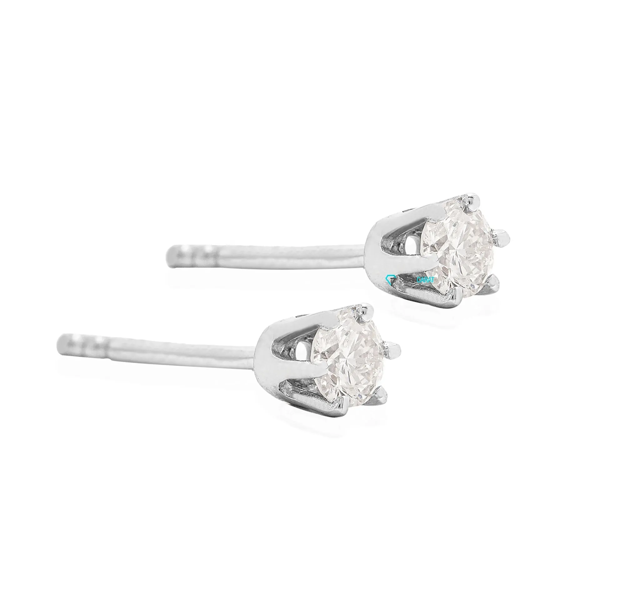0.30 carat Diamond stud Earrings white gold