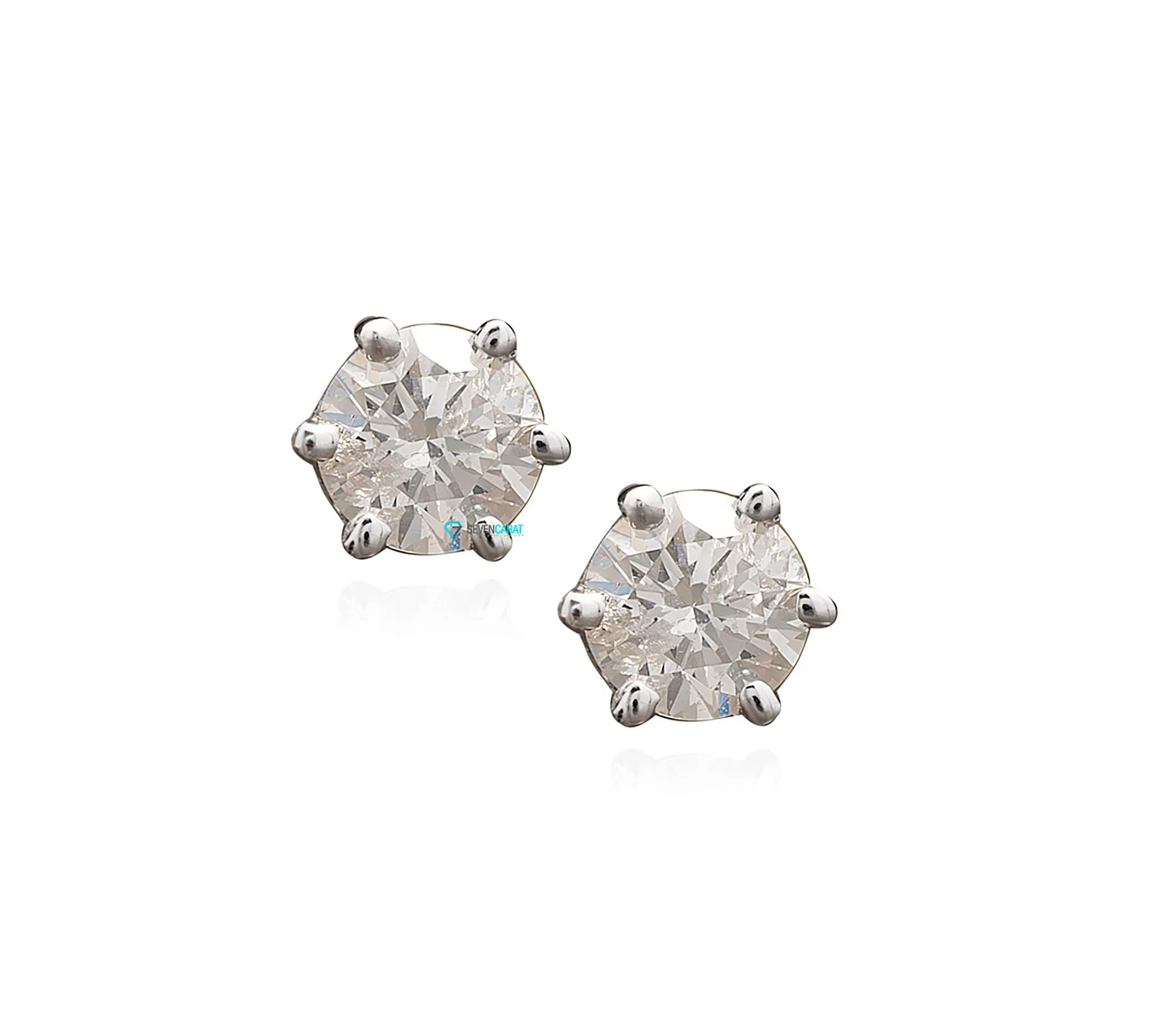 0.30 carat Diamond stud Earrings white gold
