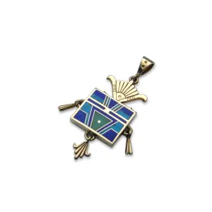 14k Gold Sunburst Yei Pendant