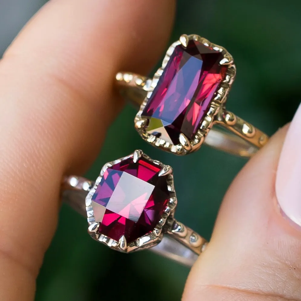 14k Gold Umbalite Garnet Ring