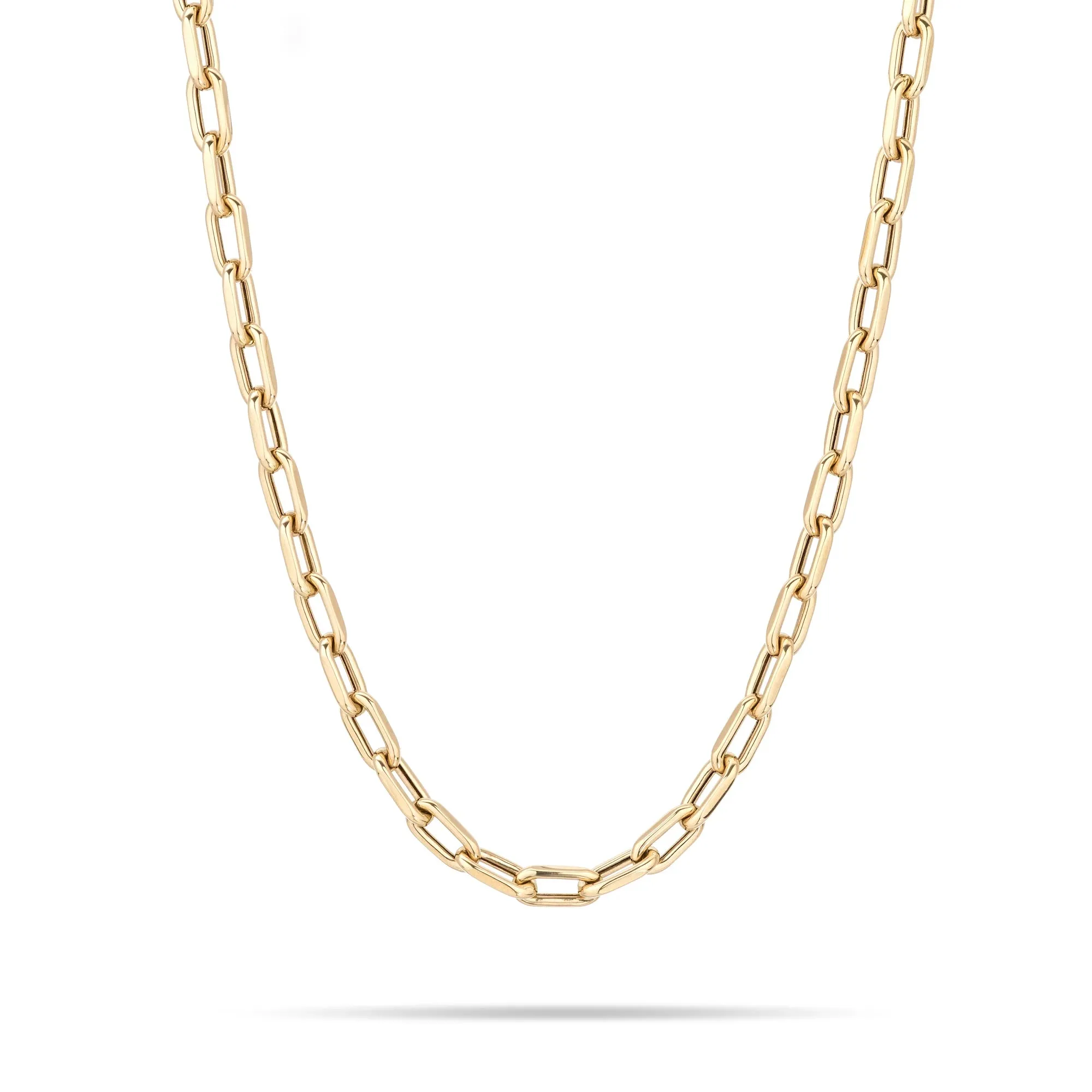16" 5.3mm wide Italian Chain Link Necklace - 14K Yellow Gold (By Special Order)