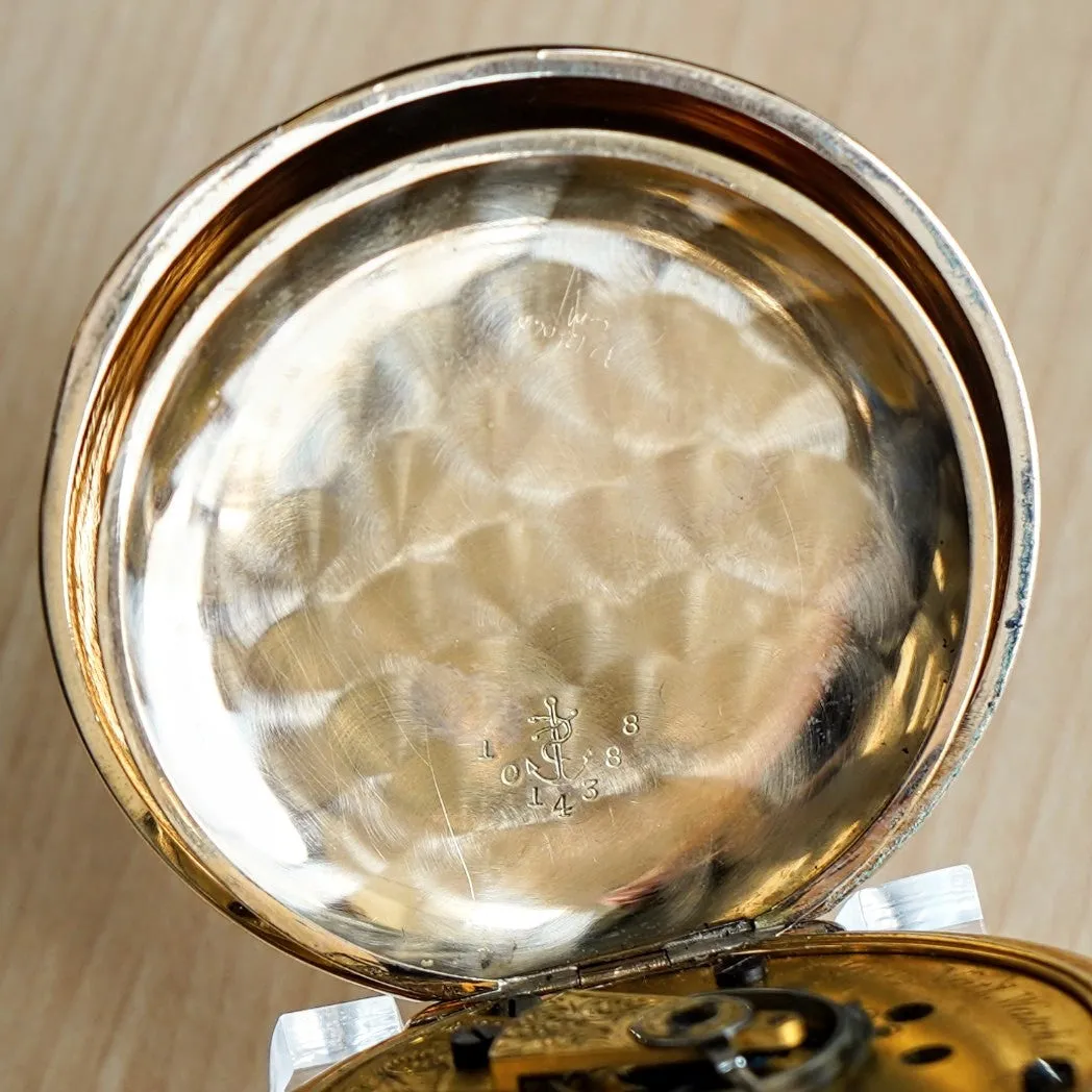 1887 ELGIN Pocket Watch 18s 11 Jewels Grade 10 GF Engraved Hunter Case - Roman Numerals