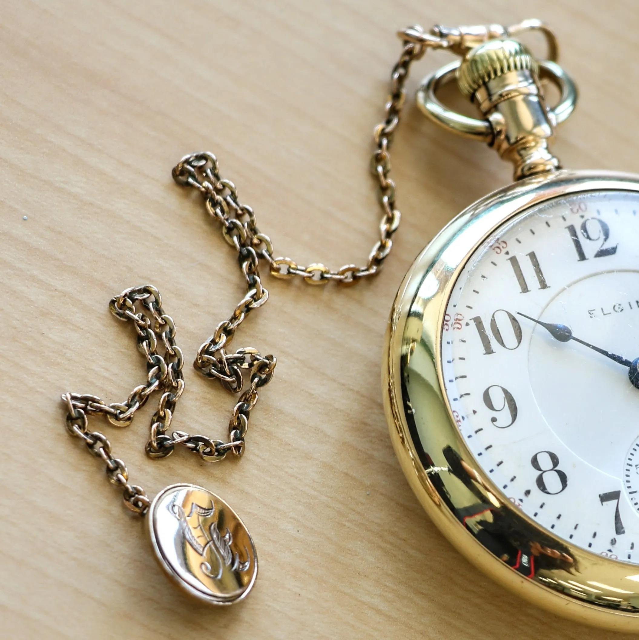 1905 ELGIN Pocket Watch 18s 21 Jewels Railroad Grade No. 349 Vintage U.S.A. Made