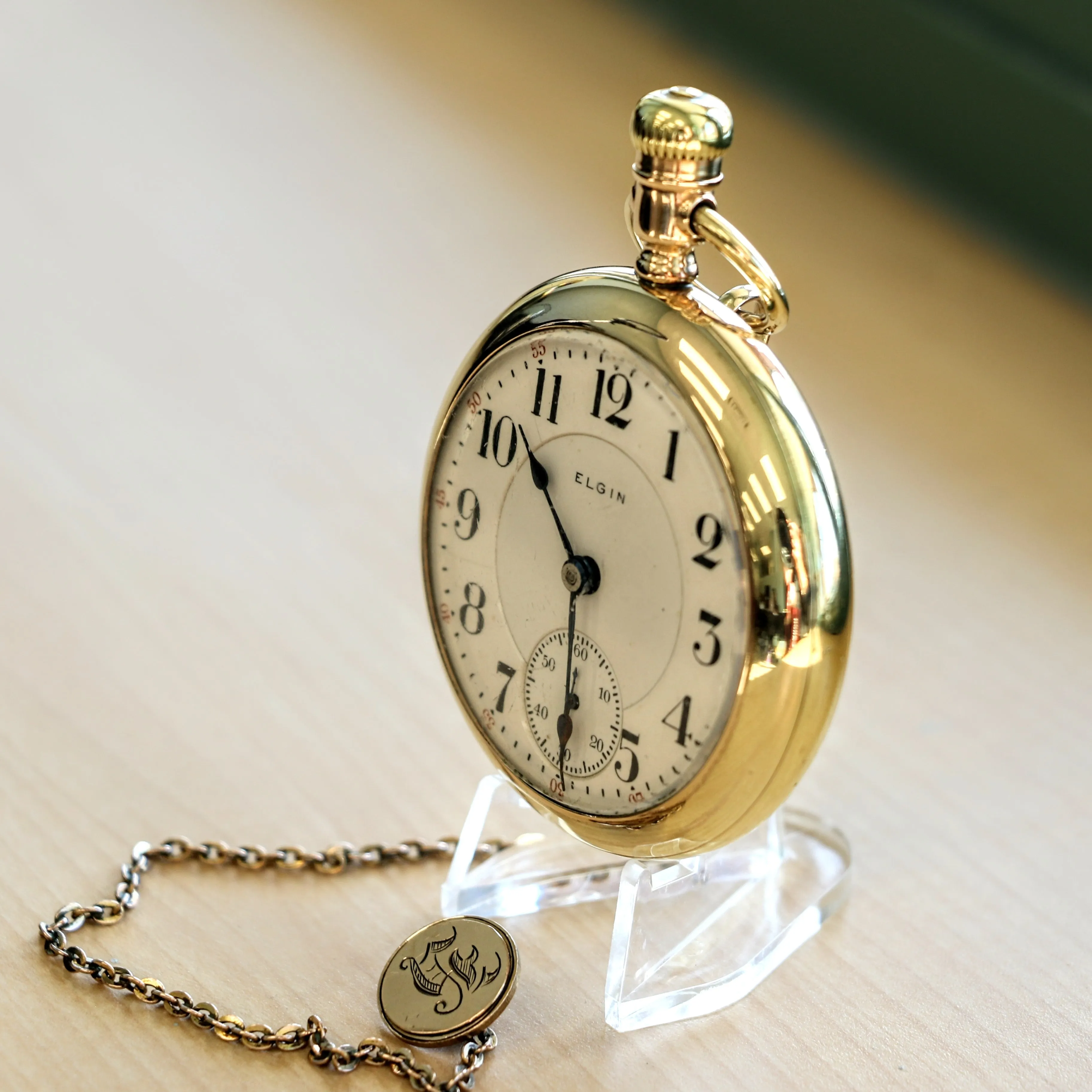 1905 ELGIN Pocket Watch 18s 21 Jewels Railroad Grade No. 349 Vintage U.S.A. Made