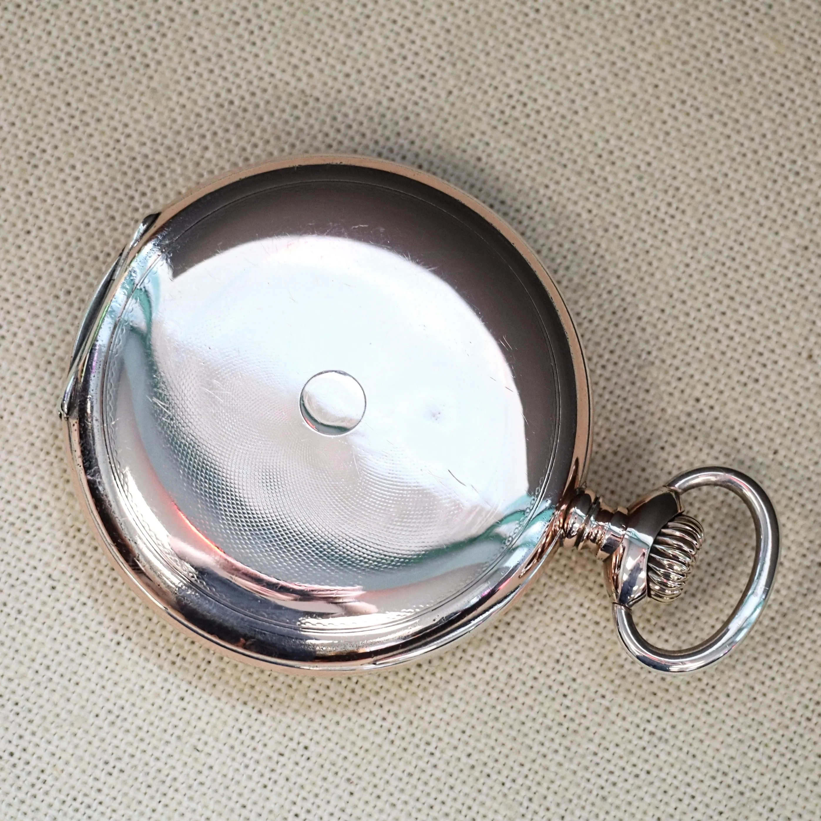 1913 ZENITH Pocket Watch Grand Prix Paris 1900 16 Rubis Openface .800 Silver Case