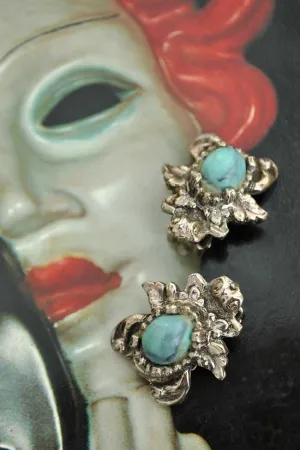 1950s Vintage Bee Bug Clip On Earrings