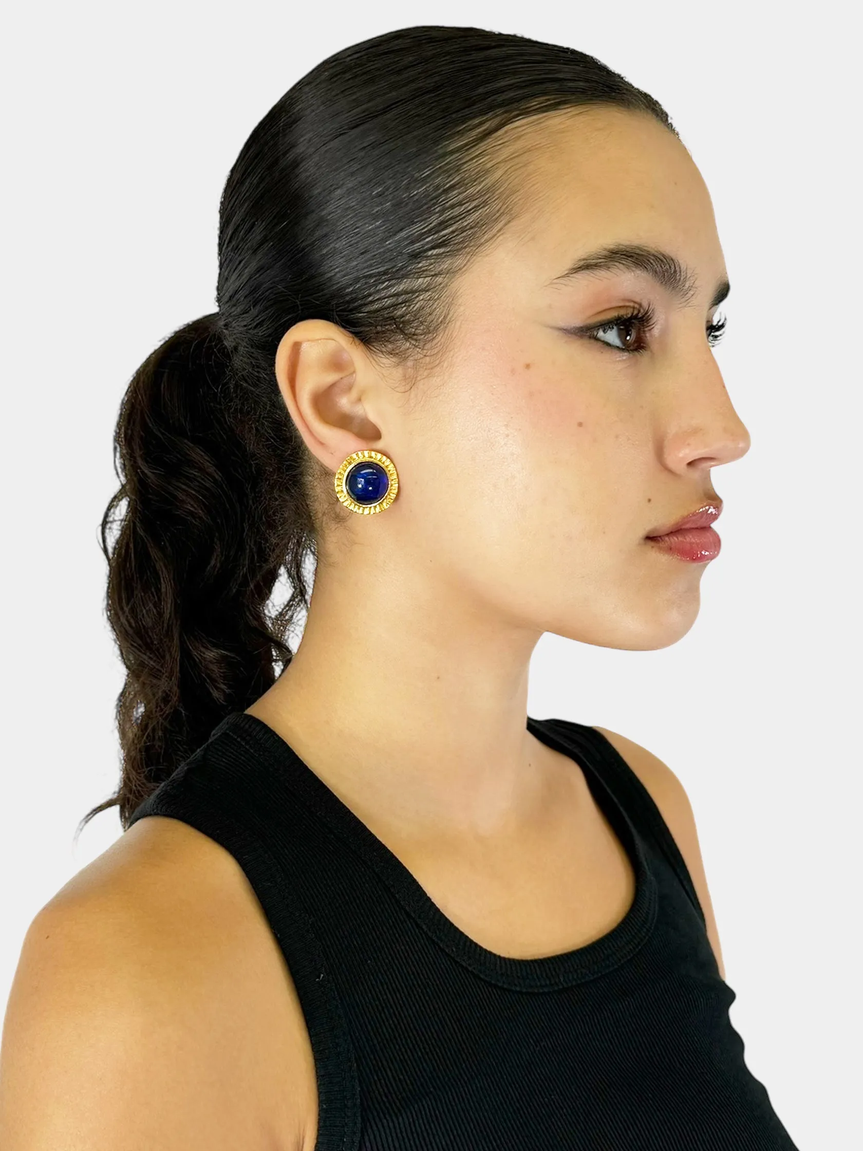 1994 Gripoix Glass Clip-On Earrings