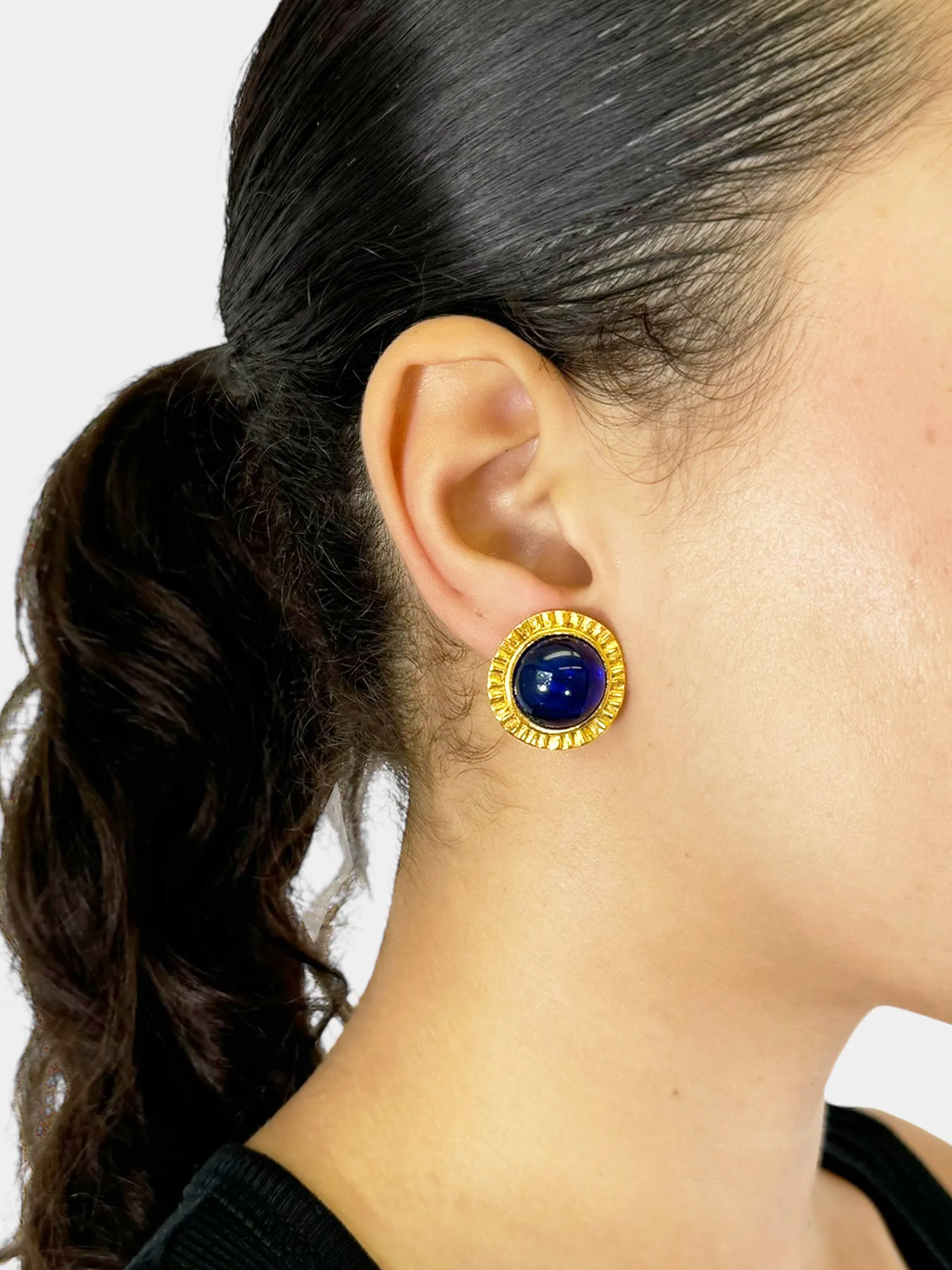 1994 Gripoix Glass Clip-On Earrings