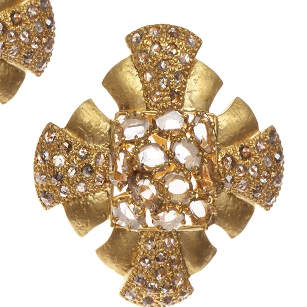 20K Eternity Art Deco Earrings