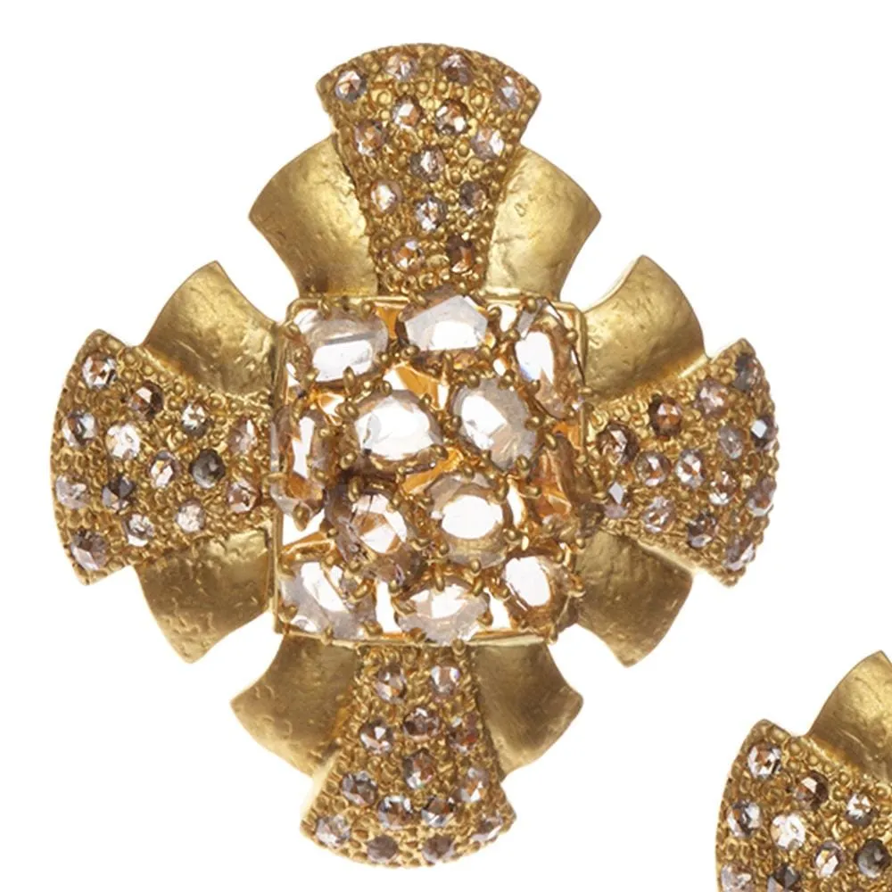 20K Eternity Art Deco Earrings