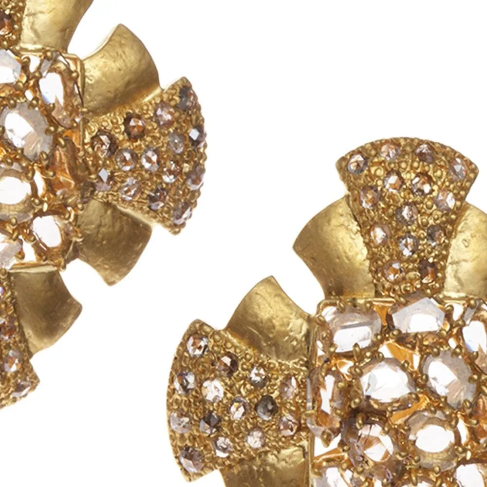 20K Eternity Art Deco Earrings