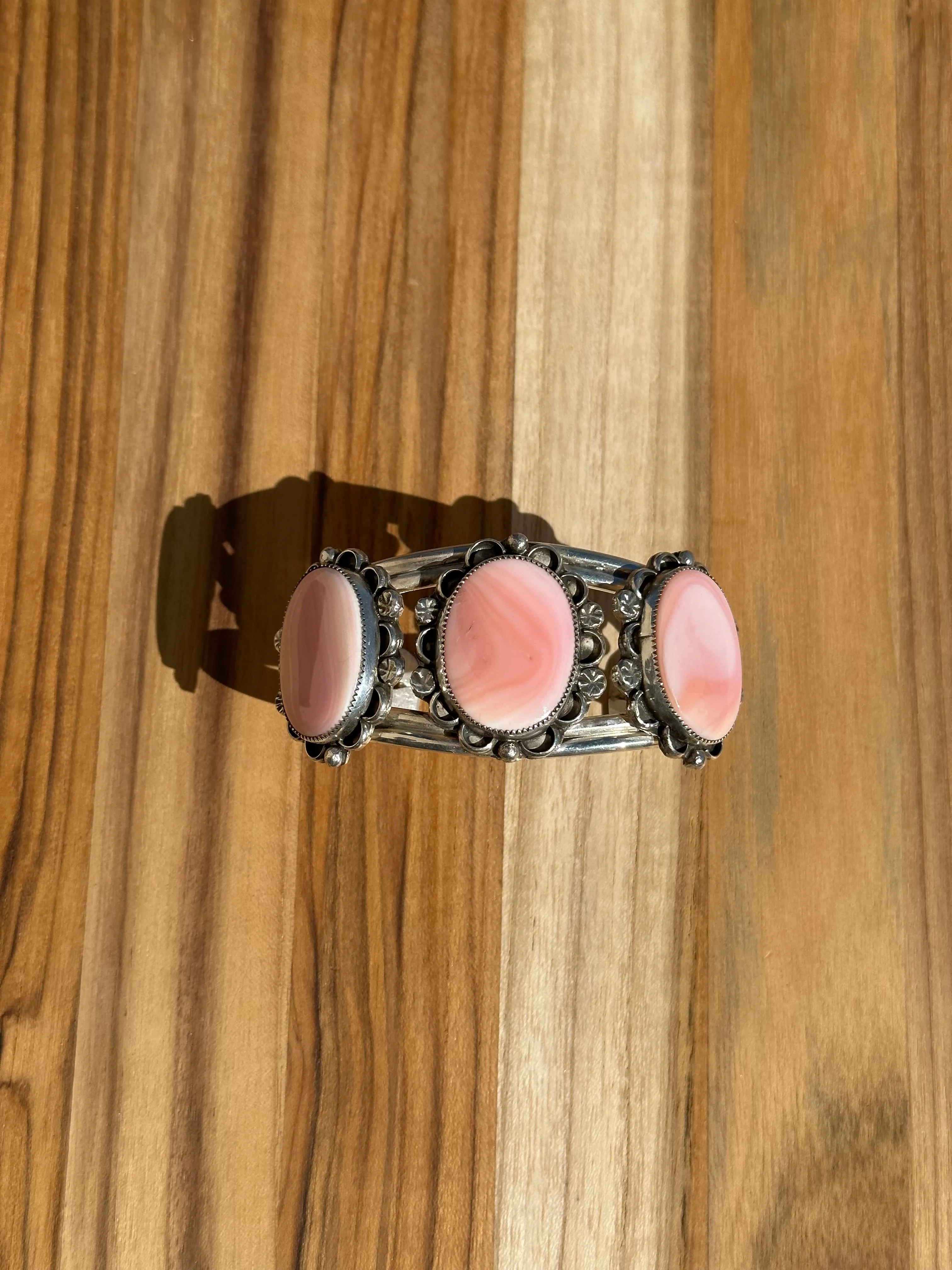3 Stone "Cotton Candy" Cuff