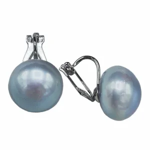 320-07-CLIP | 12-14 MM CLIP ON EARRING (GRAY)