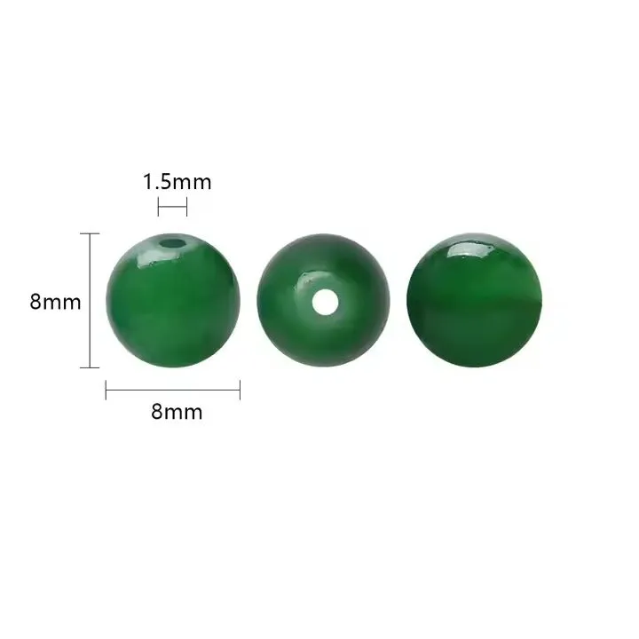375 Pcs 8MM Round Glass Beads 15 Grid DIY Box Kit For Jewellery Making