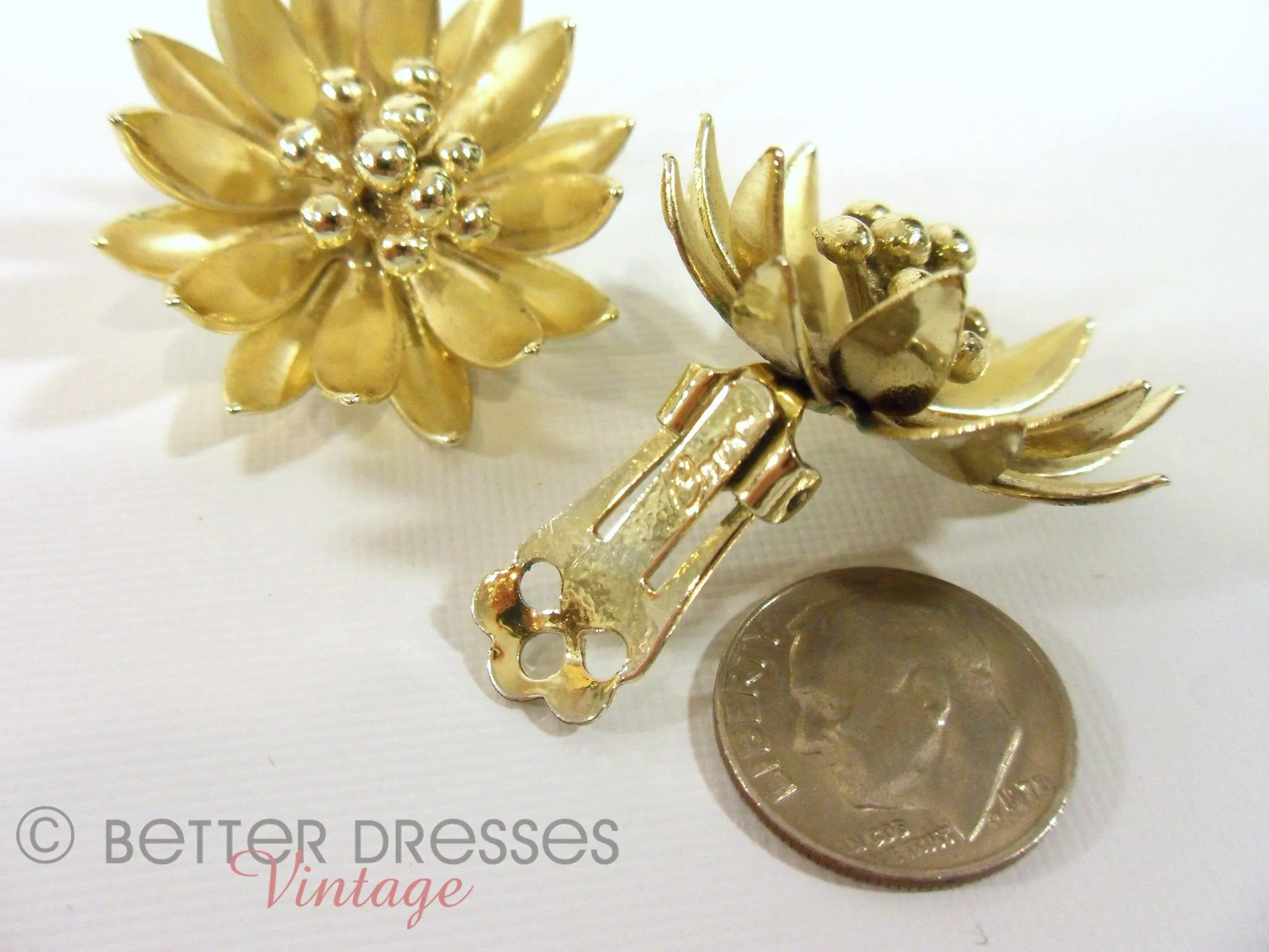 50s Coro Clip-On Earrings