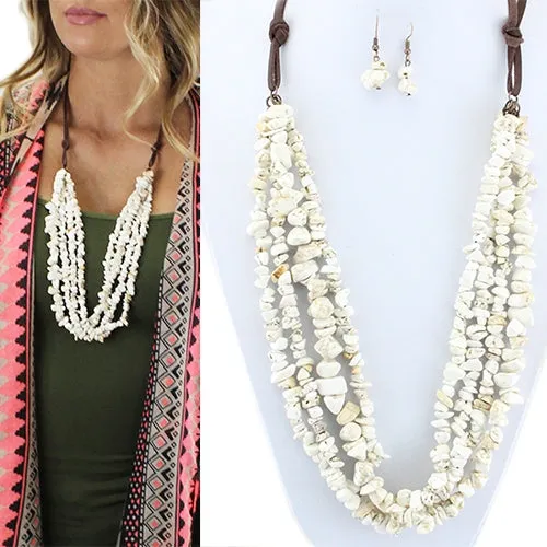 72305 - Squash Blossom Necklace - Ivory