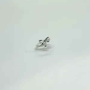 925 Silver - Ribbon with Silver Ball Ring