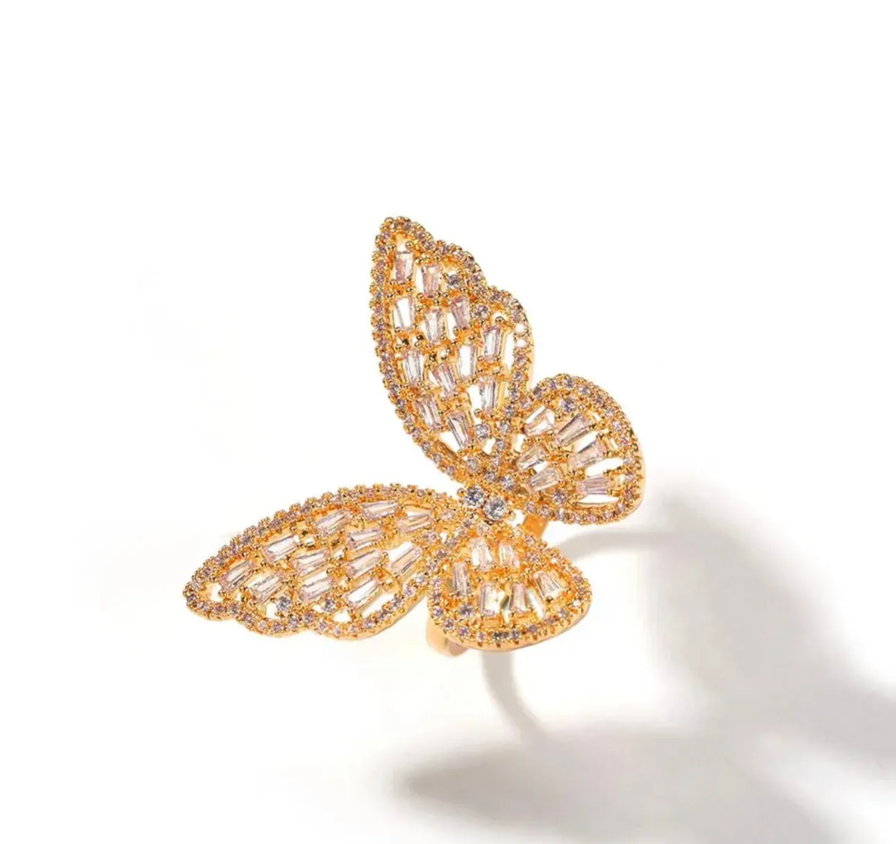 ADJUSTABLE BUTTERFLY RING