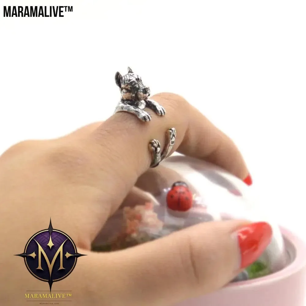 Adjustable Cute Dog Fashion Animal Ring