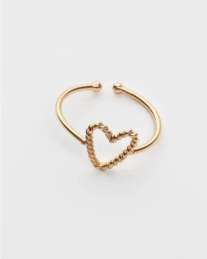Adjustable Heart Ring
