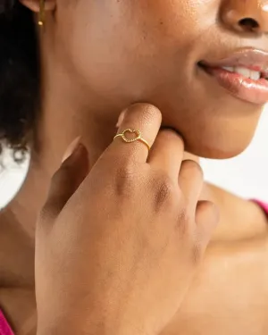 Adjustable Heart Ring