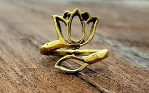 Adjustable Lotus Ring