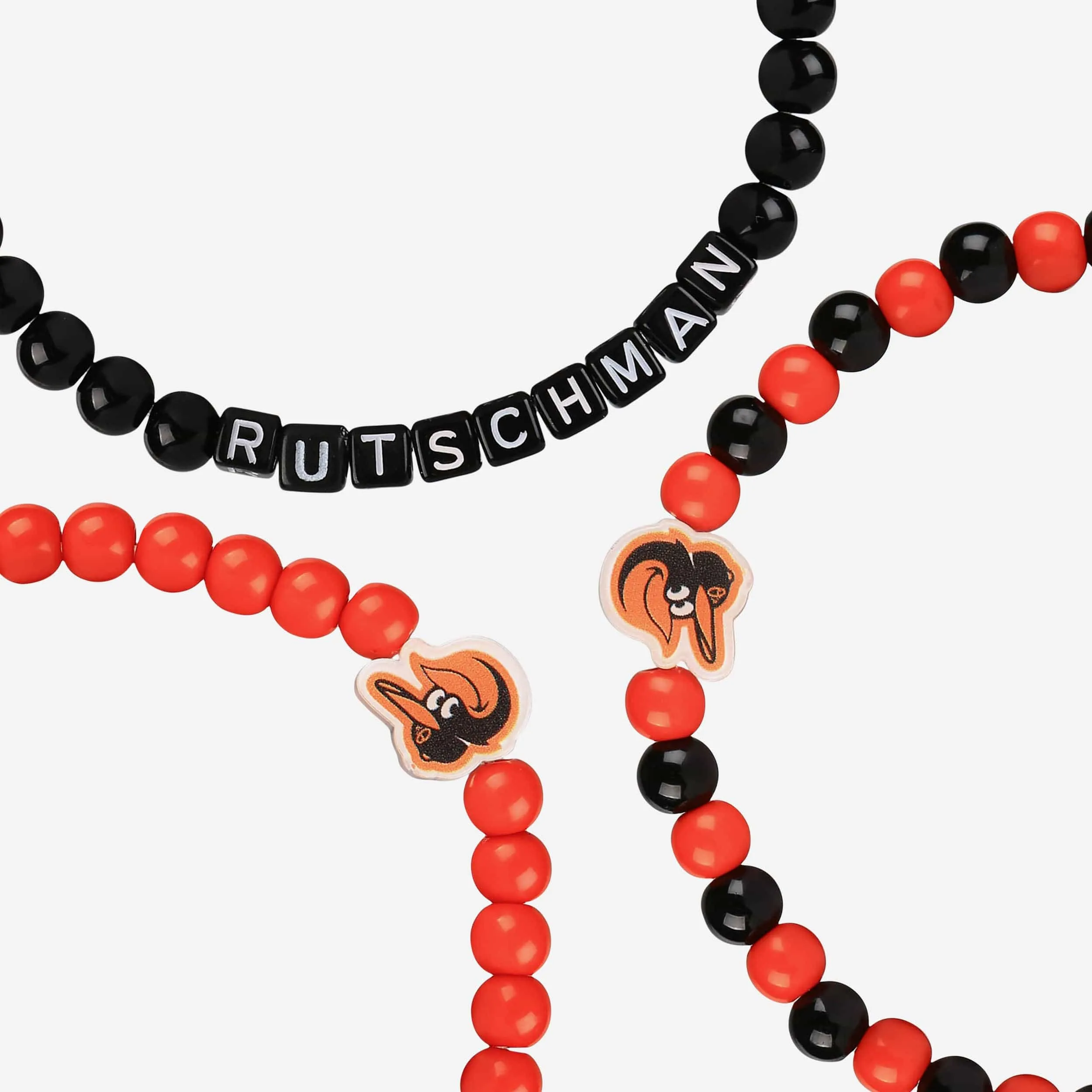 Adley Rutschman Baltimore Orioles 3 Pack Player Beaded Friendship Bracelet