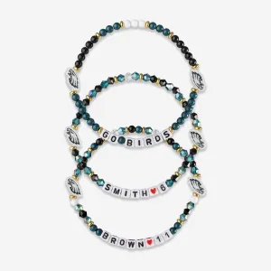 AJ Brown & Devonta Smith Philadelphia Eagles 3 Pack Player Friendship Bracelet
