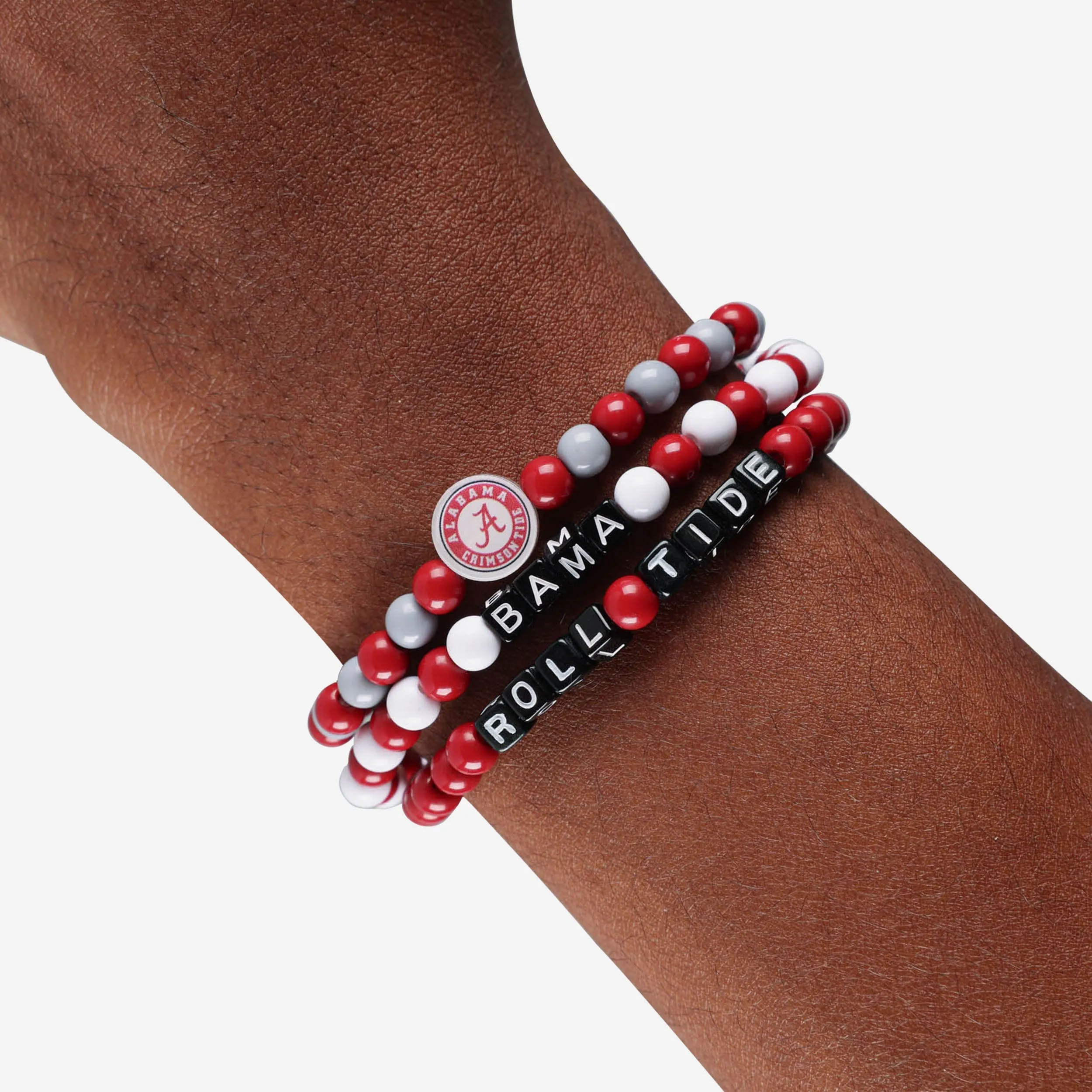 Alabama Crimson Tide 3 Pack Beaded Friendship Bracelet