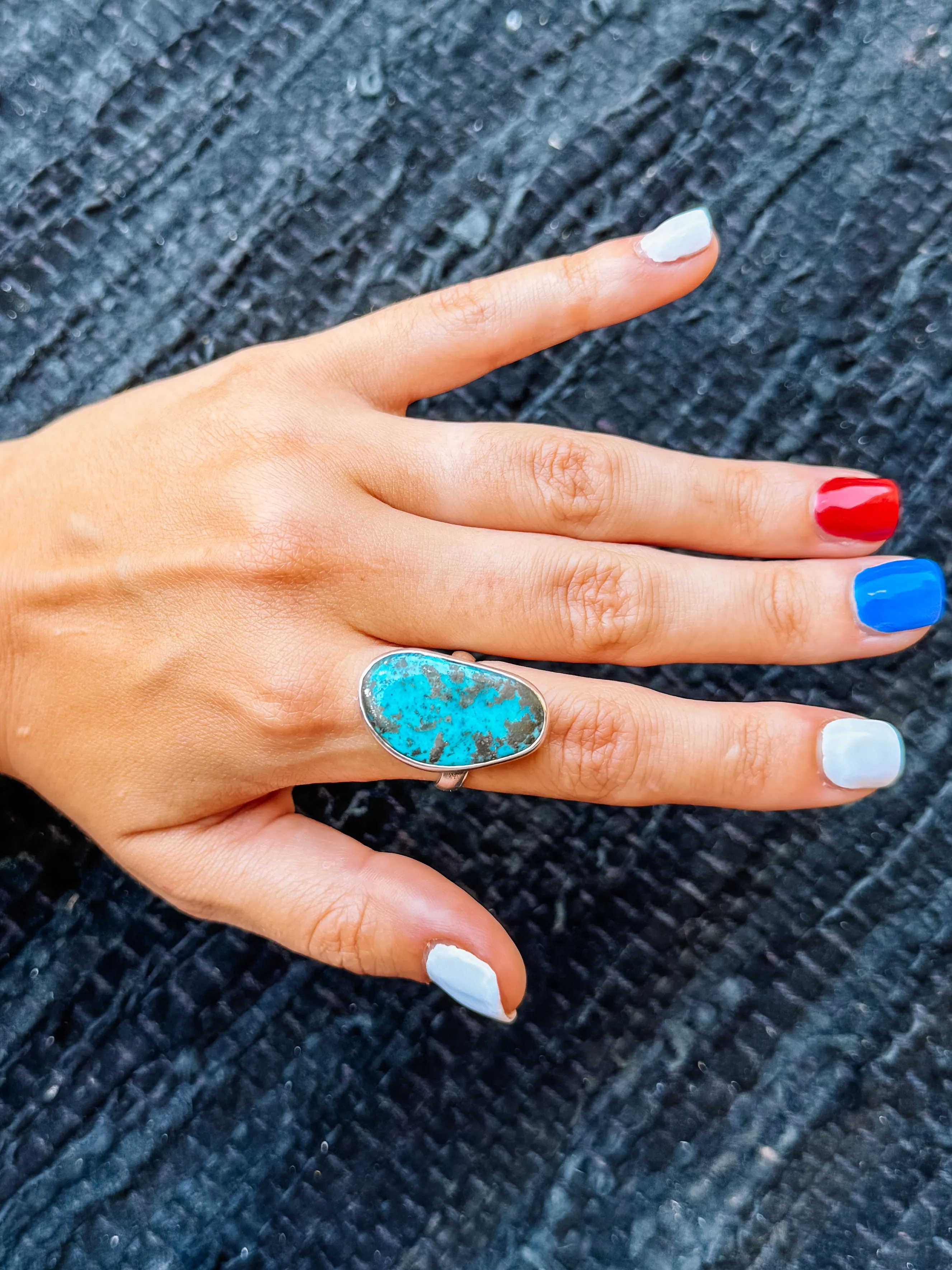 Albany Turquoise Adjustable Rings