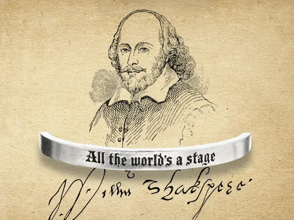 All The World's A Stage Shakespeare Quotable Cuff Bracelet