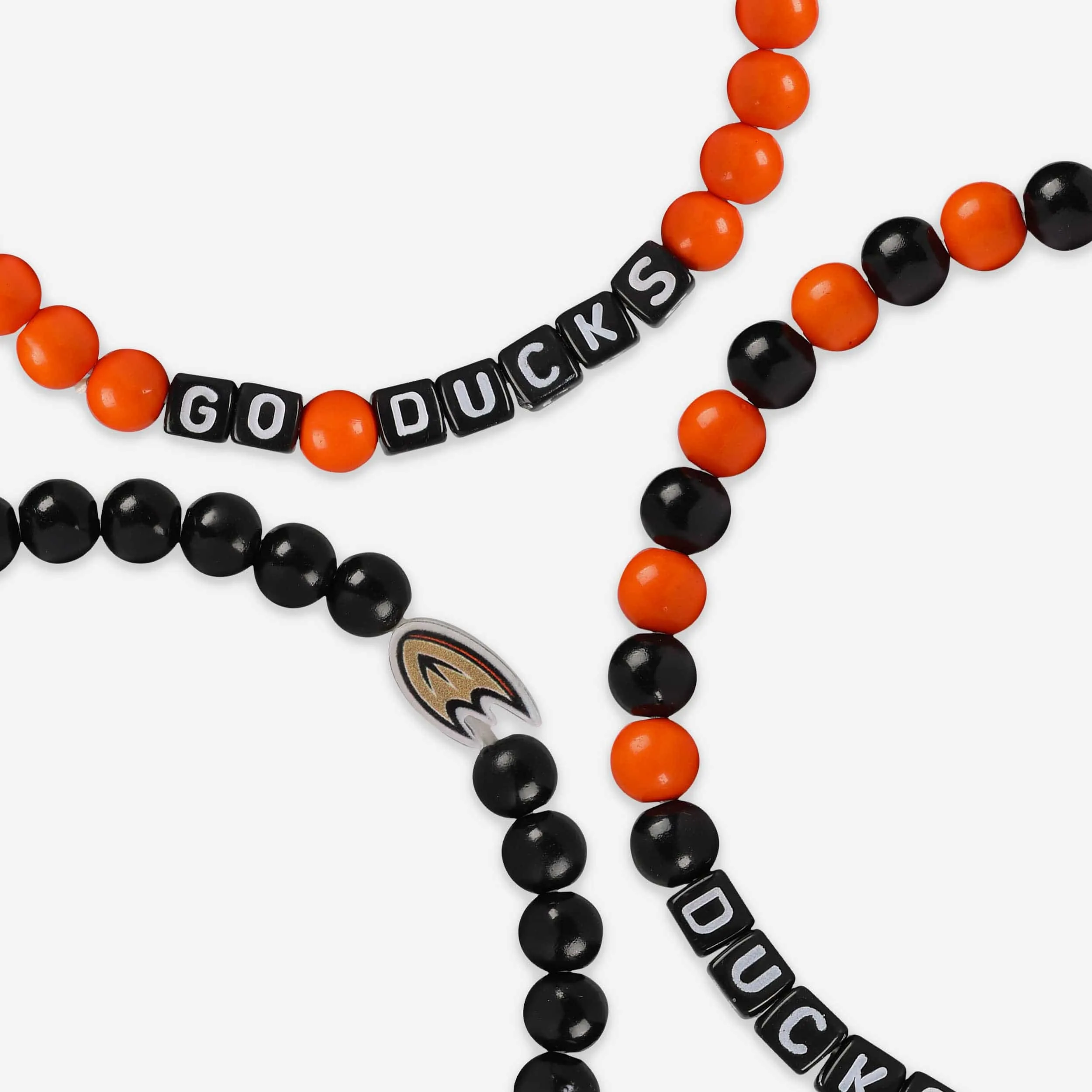 Anaheim Ducks 3 Pack Beaded Friendship Bracelet