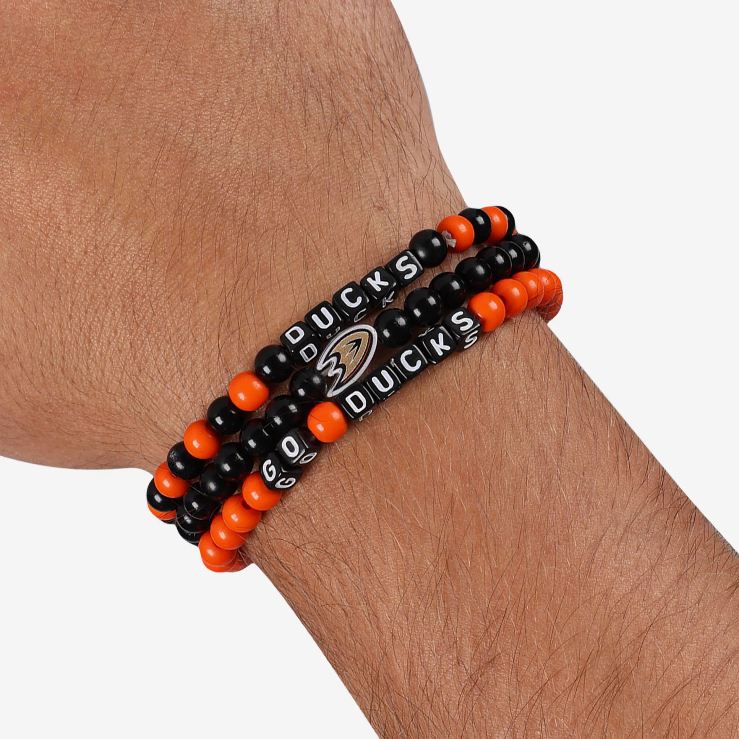 Anaheim Ducks 3 Pack Beaded Friendship Bracelet