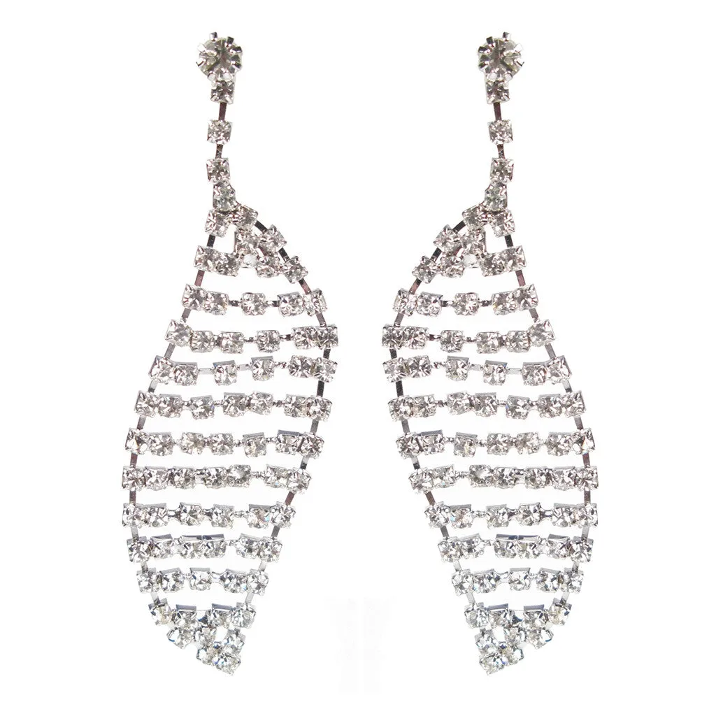 Angel Wing Czech Crystal Earrings