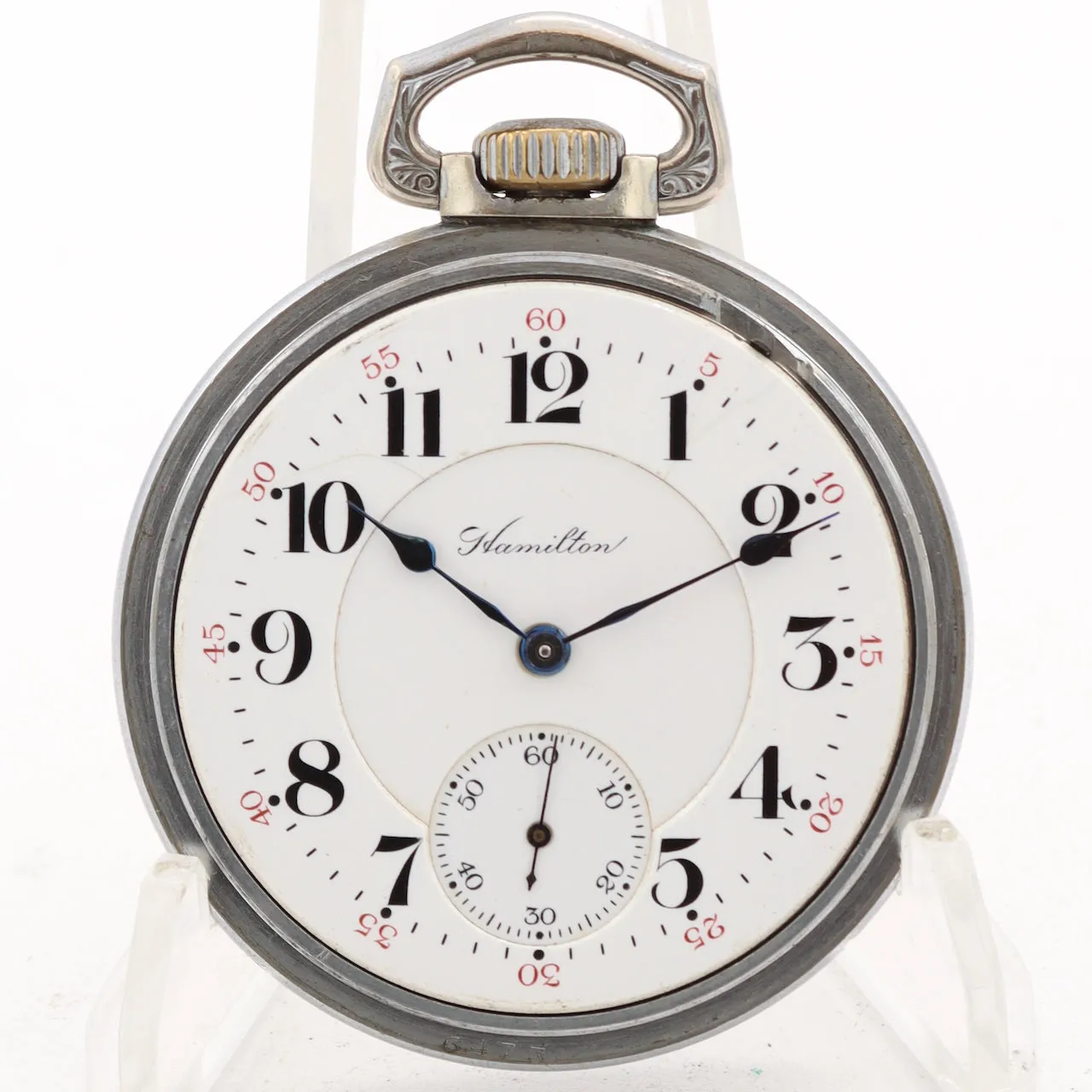 Antique 16s 1911 Hamilton Engraved 21 Jewel Railroad Pocket Watch 992 USA