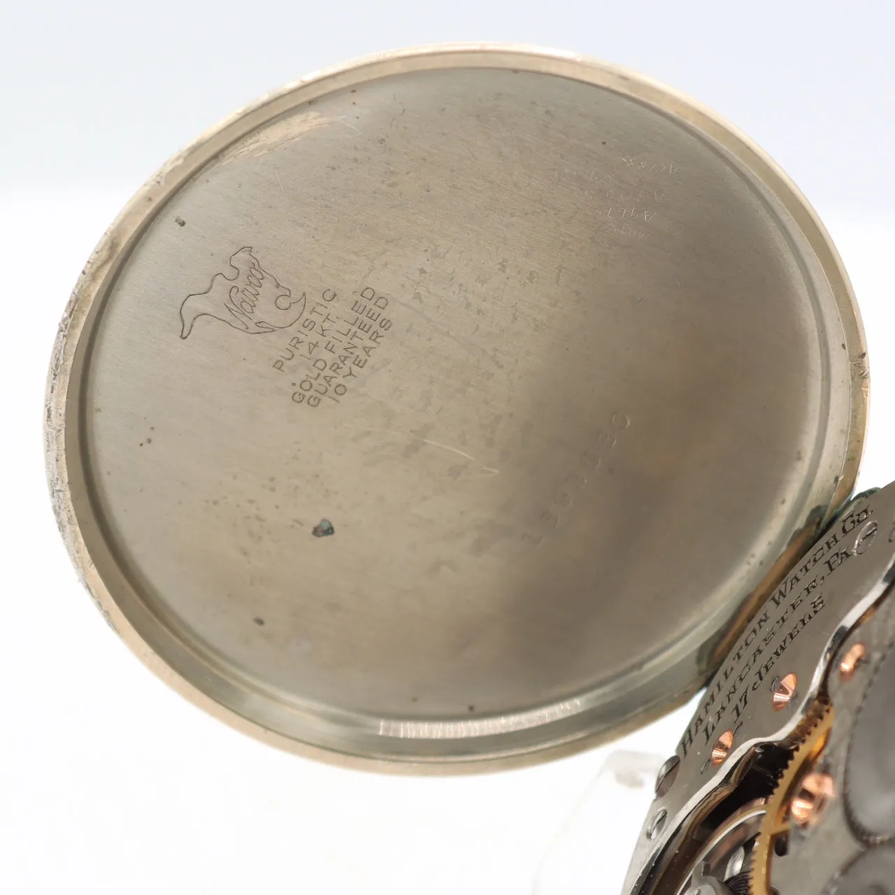 Antique 16s 1917 Hamilton Engraved 17 Jewel Railroad Pocket Watch 972 USA