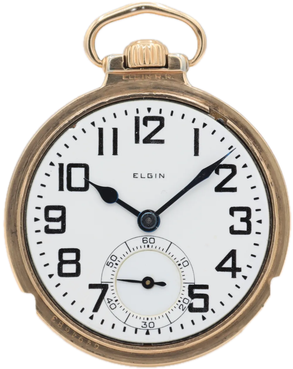 Antique 16s 1925 Elgin Fluted 21 Jewel Railroad Pocket Watch 478 12k GF USA