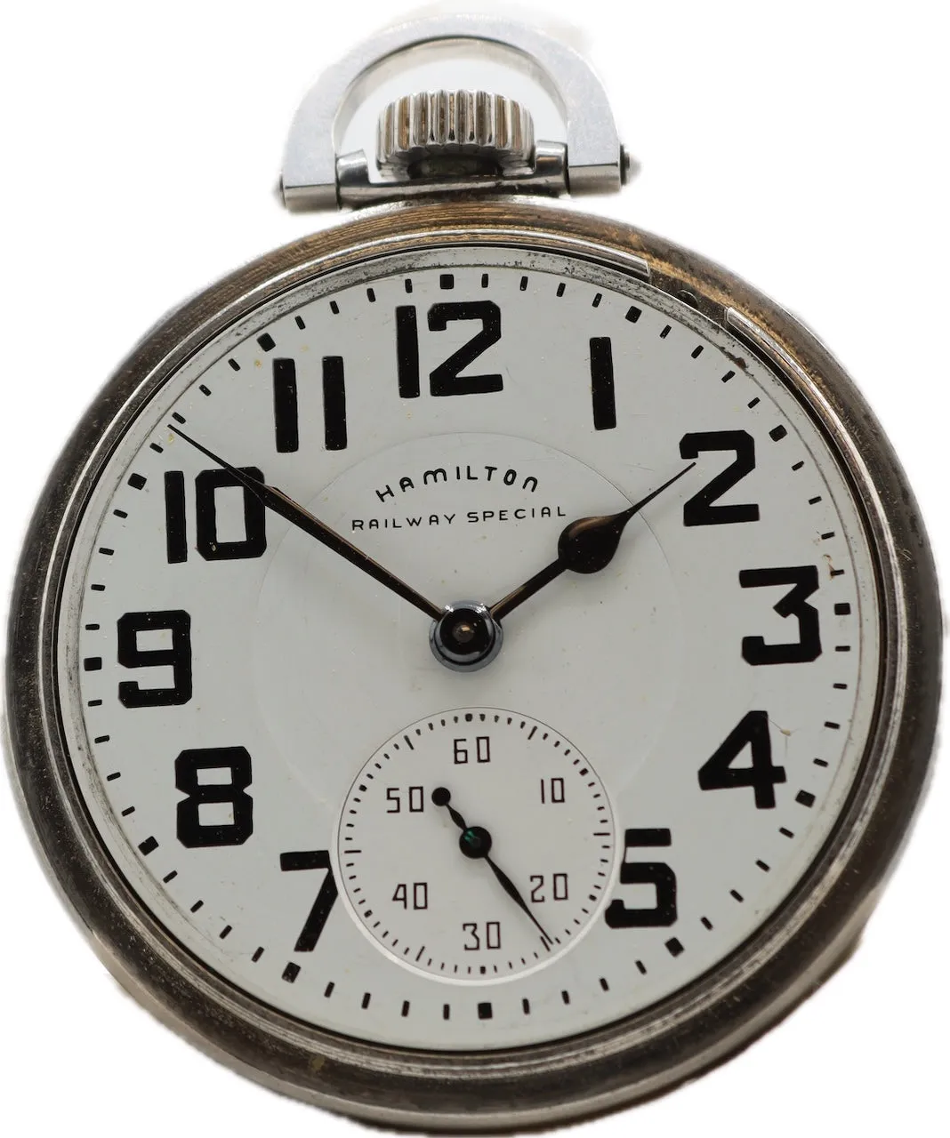 Antique 16S Hamilton Railway Special Railroad Pocket Watch 992B Steel
