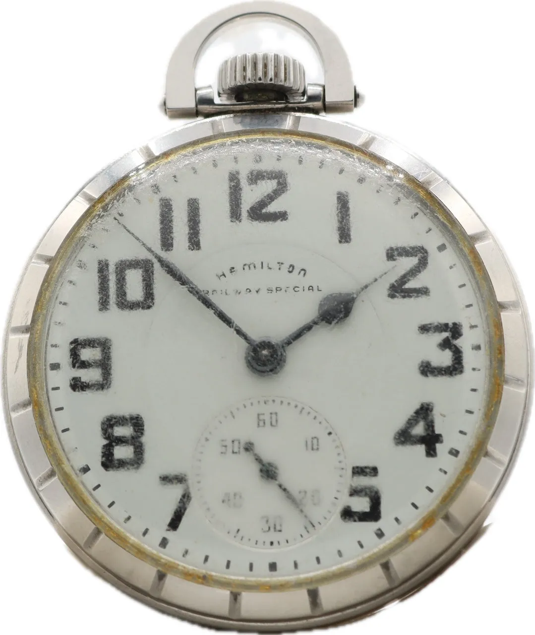 Antique 16S Hamilton Railway Special Railroad Pocket Watch 992B Steel