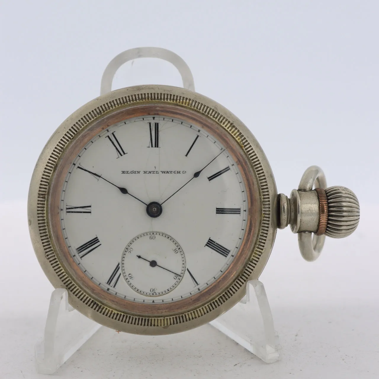 Antique 18s 1885 Elgin GM Wheeler 15 Jewel Hunter Config. Pocket Watch 82 USA