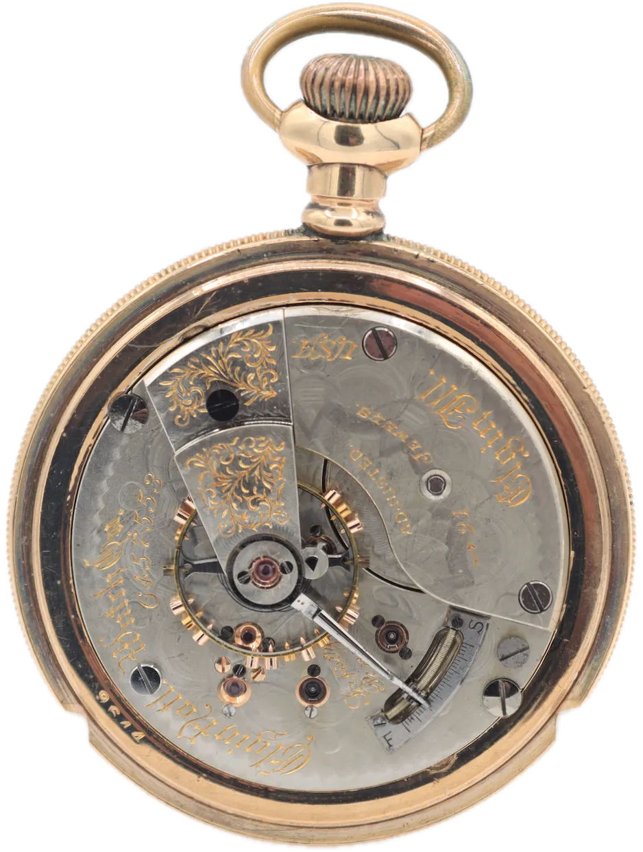 Antique 18s 1897 Elgin Fancy Engraving 21 Jewel Railroad Pocket Watch 150 USA
