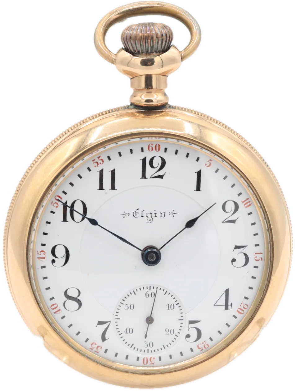 Antique 18s 1897 Elgin Fancy Engraving 21 Jewel Railroad Pocket Watch 150 USA