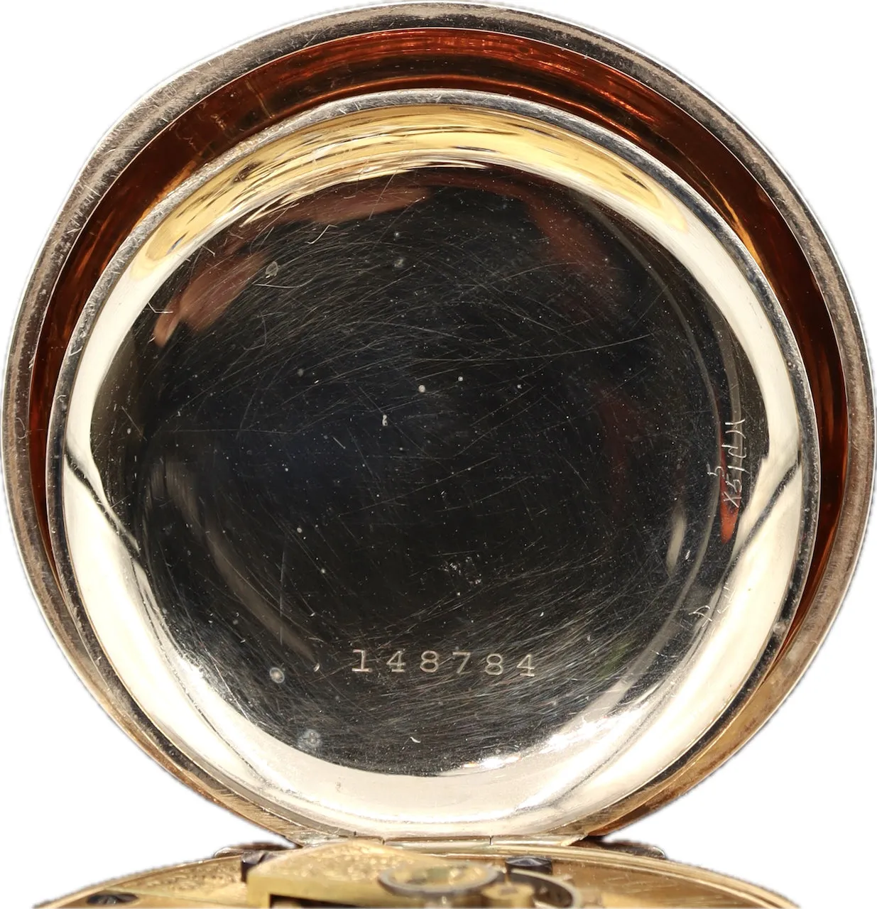 Antique 18S Elgin G.M.Wheeler Box Hinge Hunter Pocket Watch Grade 82 14k GF