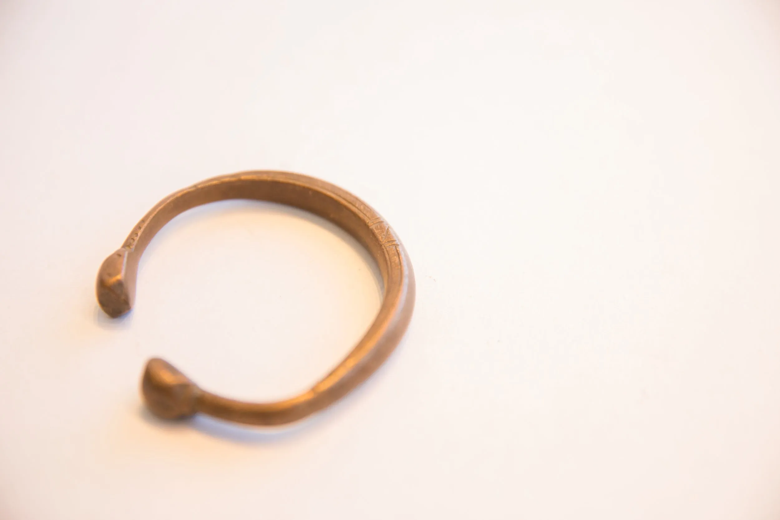 Antique African Small Snake Cuff Bracelet