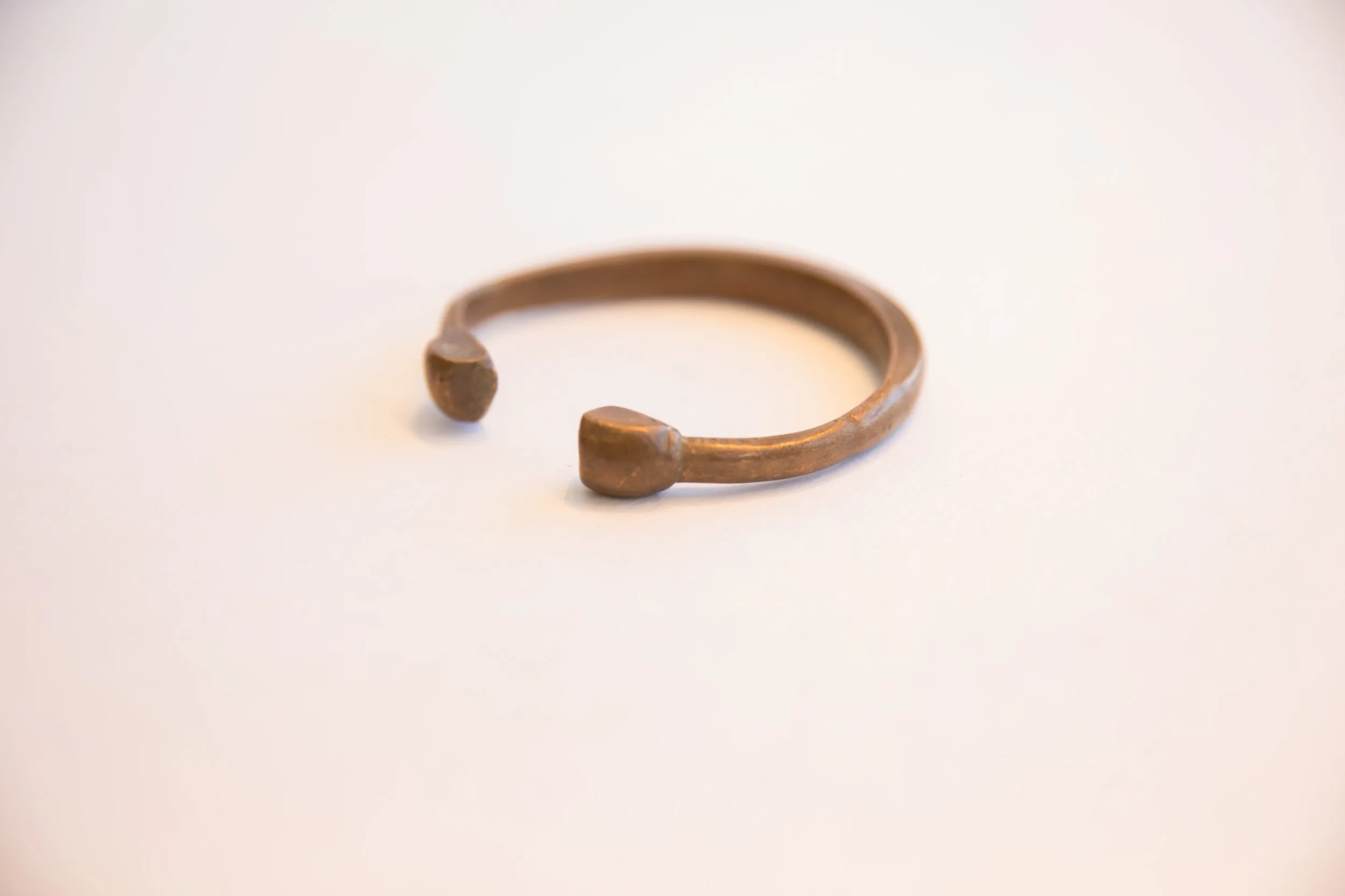 Antique African Small Snake Cuff Bracelet