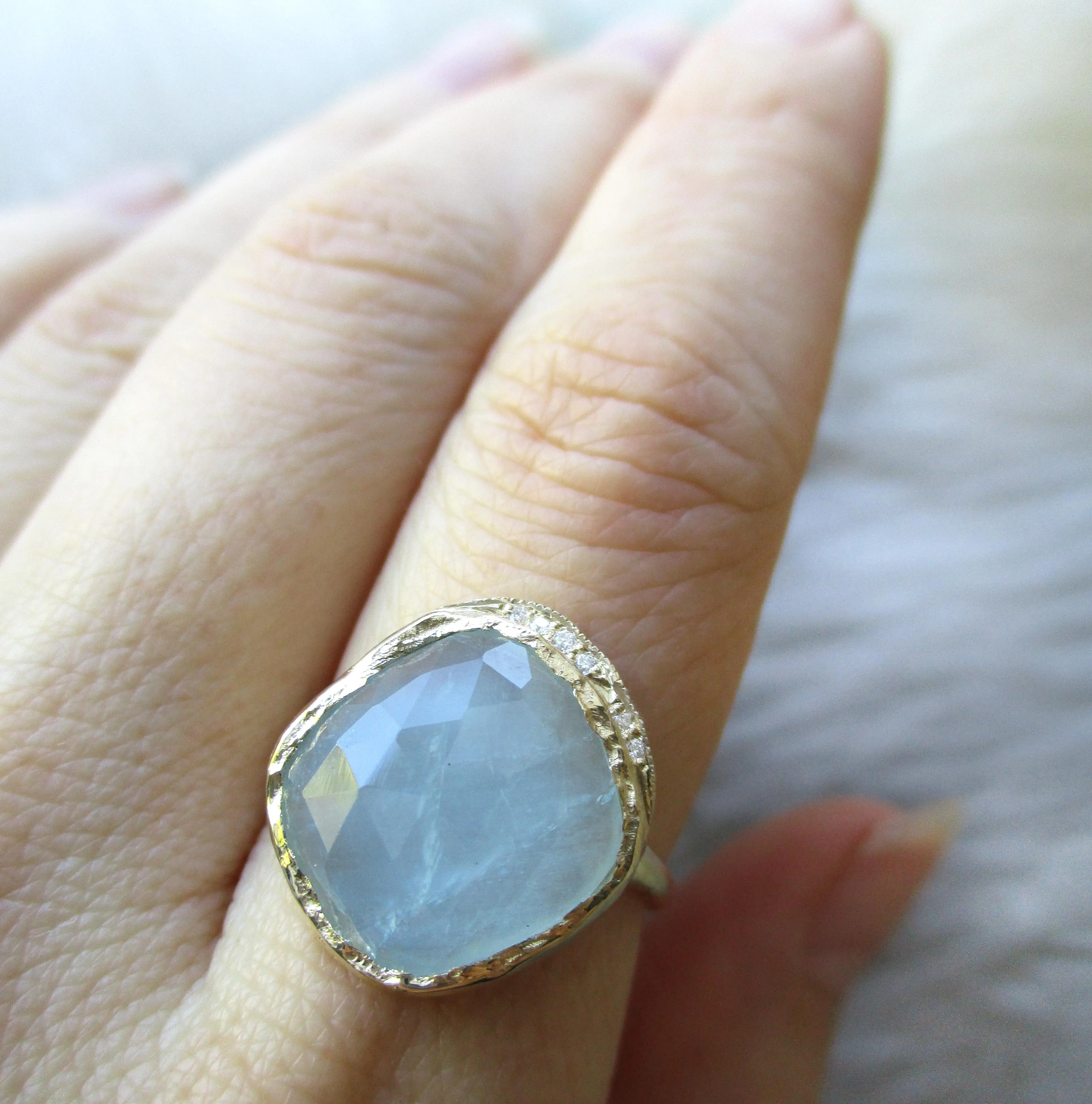 Aquamarine Cove Ring