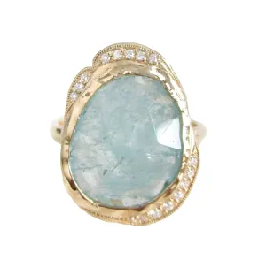 Aquamarine Hidden Cove Ring