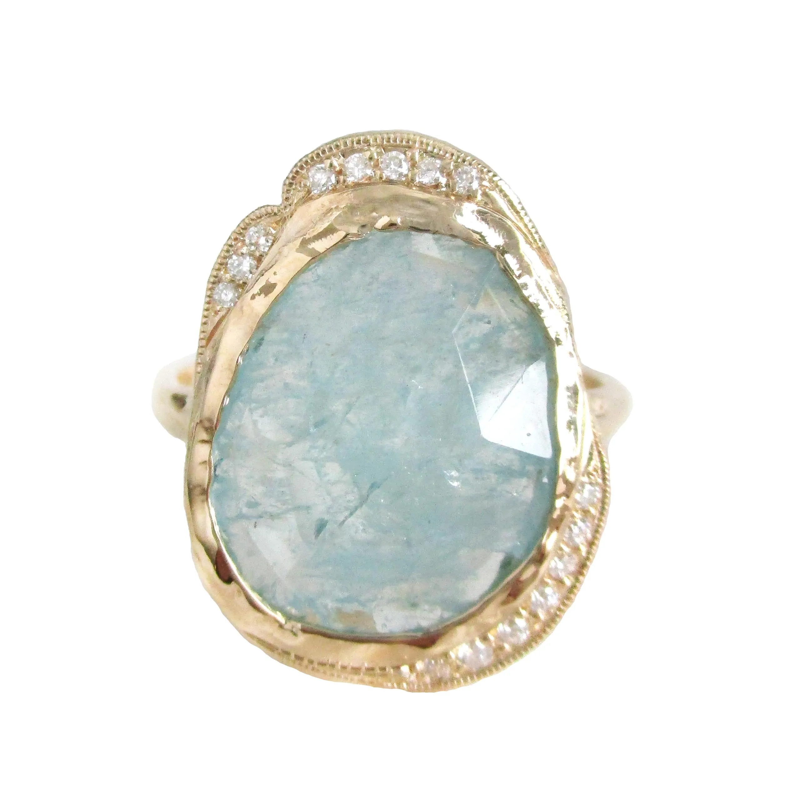 Aquamarine Hidden Cove Ring