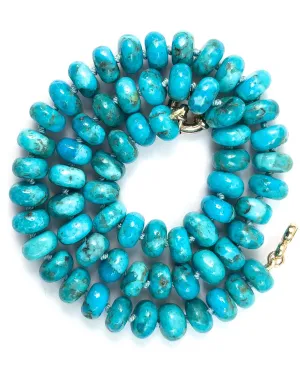 Arizona Kingman Turquoise Knotted Strand Necklace