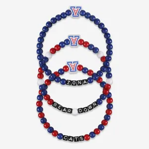 Arizona Wildcats 3 Pack Beaded Friendship Bracelet